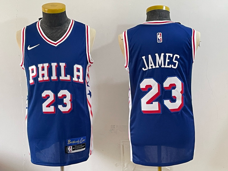 Men Philadelphia 76ers #23 James blue Nike 2026 NBA Jersey 0808012->philadelphia 76ers->NBA Jersey